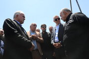 بازدید هوشنگ بازوند معاون وزیر و مدیرعامل شرکت ساخت و توسعه زیربناهای حمل و نقل کشور به همراه مدیرکل راه و شهرسازی آذربایجان‌غربی از  روند اجرایی محور سه‌راهی ایواوغلی تا گیت ورودی منطقه آزاد ماکو