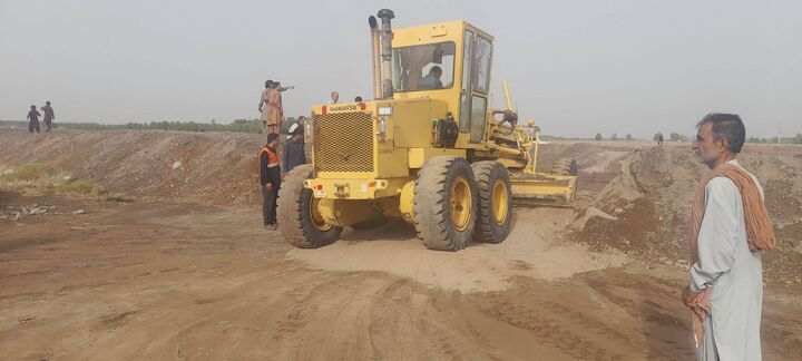 مسدودی چند راه روستای در پی بارندگی و طغیان شدید رودخانه های فصلی در قلعه گنج راهداری