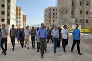 بازدید دور دوم متقاضیان از پروژه ۱۱۲۰ واحدی نهضت ملی مسکن شهرک ولیعصر(عج) بجنورد در خراسان شمالی