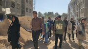 بازدید دور دوم متقاضیان از پروژه ۱۱۲۰ واحدی نهضت ملی مسکن شهرک ولیعصر(عج) بجنورد در خراسان شمالی