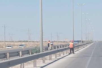 محور «عالیشهر- دلوار» استان بوشهر روشن شد