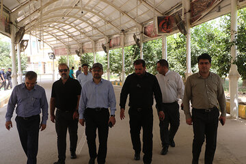 بازدید حدادزادگان از پایانه مرزی خسروی