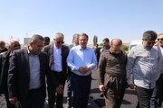 بازدید استاندار آذربایجان‌غربی به همراه مدیرکل و رییس شورای هماهنگی راه و شهرسازی آذربایجان‌غربی از طرح راهسازی محور نقده-پیرانشهر