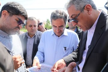 بازدید استاندار آذربایجان‌غربی به همراه مدیرکل و رییس شورای هماهنگی راه و شهرسازی آذربایجان‌غربی از طرح راهسازی محور نقده-پیرانشهر