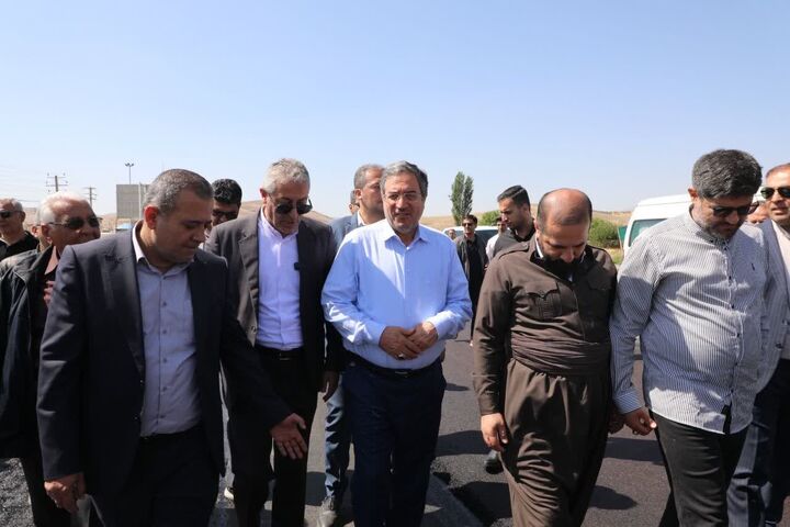 بازدید استاندار آذربایجان‌غربی به همراه مدیرکل و رییس شورای هماهنگی راه و شهرسازی آذربایجان‌غربی از طرح راهسازی محور نقده-پیرانشهر