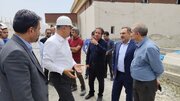 بازدید مدیرکل راه و شهرسازی، معاون هماهنگی امور عمرانی استانداری و رئیس دانشگاه علوم پزشکی استان البرز از بیمارستان سیدالشهداء