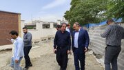 بازدید مدیرکل راه و شهرسازی، معاون هماهنگی امور عمرانی استانداری و رئیس دانشگاه علوم پزشکی استان البرز از بیمارستان سیدالشهداء