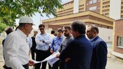 بازدید مدیرکل راه و شهرسازی، معاون هماهنگی امور عمرانی استانداری و رئیس دانشگاه علوم پزشکی استان البرز از بیمارستان سیدالشهداء