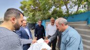 بازدید مدیرکل راه و شهرسازی، معاون هماهنگی امور عمرانی استانداری و رئیس دانشگاه علوم پزشکی استان البرز از بیمارستان سیدالشهداء