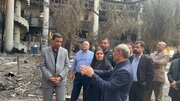 ببینید| بازدید وزیر راه و شهرسازی از ساختمان شیشه‌ای صدا و سیما