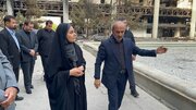 ببینید| بازدید وزیر راه و شهرسازی از ساختمان شیشه‌ای صدا و سیما
