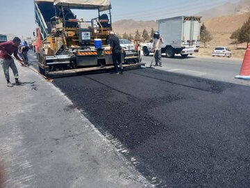 آسفالت آزاد راه کرج قزوین