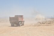 ببینید | عملیات آماده سازی سایت 205 هکتاری نهضت ملی مسکن سمنان