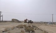 ببینید| عملیات آماده سازی سایت طرح نهضت ملی مسکن شهرستان مرزی سراوان