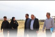 بازدید مدیر کل راهداری و حمل و نقل جاده ای آذربایجان غربی از محل احداث راهدارخانه باروق