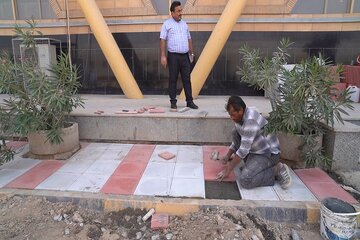 ببینید|گزارش تصویری اقدامات عمرانی در پایانه مرزی شلمچه