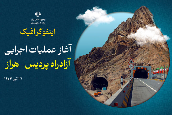 اطلاع نگاشت | آغاز عملیات اجرایی آزادراه پردیس–هراز