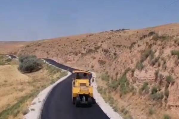 بهسازی و آسفالت راه روستای قاوشق  بیجار