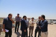 بازدید مشاور رئیس هیأت عامل و مدیر پروژه‌های زیربنایی صندوق ملی مسکن از روند پیشرفت پروژه های طرح نهضت ملی مسکن قزوین
