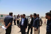 بازدید مشاور رئیس هیأت عامل و مدیر پروژه‌های زیربنایی صندوق ملی مسکن از روند پیشرفت پروژه های طرح نهضت ملی مسکن قزوین