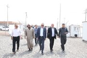بازدید پیمان آرامون مدیرکل راه وشهرسازی آذربایجان‌غربی از روند اجرای پروژه ۱۰۵۰ واحدی طرح نهضت ملی مسکن در شهرستان خوی