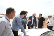 بازدید پیمان آرامون مدیرکل راه وشهرسازی آذربایجانغربی از روند آمادهسازی سایت ۵۰ هکتاری طرح نهضت ملی مسکن در شهرستان خوی