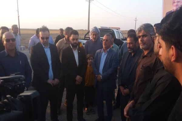 کلنگزنی ۲ پروژه تعریض راههای روستایی در شادگان راهداری خوزستان