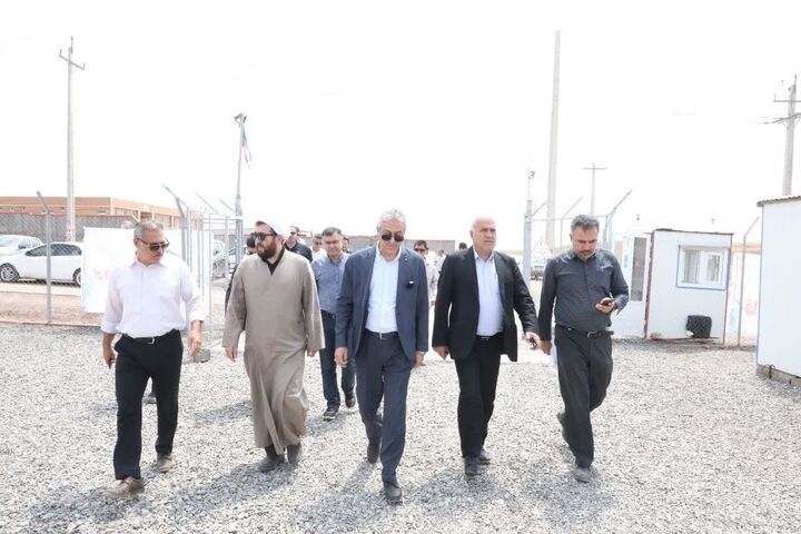 بازدید پیمان آرامون مدیرکل راه وشهرسازی آذربایجان‌غربی از روند اجرای پروژه ۱۰۵۰ واحدی طرح نهضت ملی مسکن در شهرستان خوی