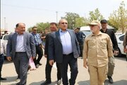 گزارش_تصویری بازدید معاون وزیر کشور از پایانه مرزی تمرچین و زیرساخت‌های ایجاد شده در این پایانه برای تردد زائرین اربعین حسینی