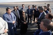 ببینید | بازدید وزیر راه و شهرسازی از مراحل تکمیل فرودگاه بم
