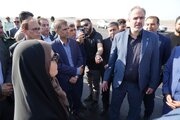 ببینید | بازدید وزیر راه و شهرسازی از مراحل تکمیل فرودگاه بم