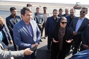 ببینید | بازدید وزیر راه و شهرسازی از مراحل تکمیل فرودگاه بم