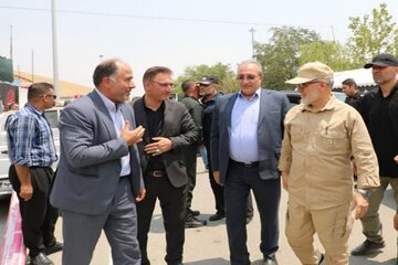گزارش_تصویری 
بازدید معاون وزیر کشور از پایانه مرزی تمرچین و زیرساخت‌های ایجاد شده در این پایانه برای تردد زائرین اربعین حسینی