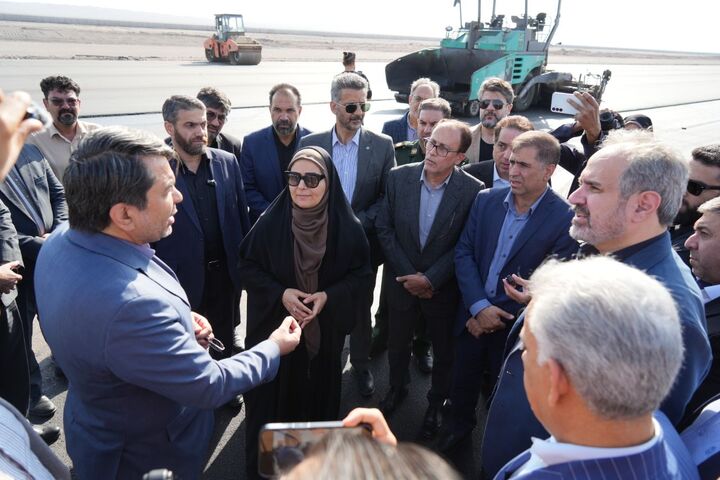 ببینید | بازدید وزیر راه و شهرسازی از مراحل تکمیل فرودگاه بم