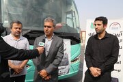 ببینید|بهره‌برداری از ۷ دستگاه اتوبوس در ناوگان حمل و نقل استان البرز همزمان با آغاز طرح جابجایی زائران اربعین حسینی در پایانه مسافربری شهید کلانتری کرج