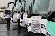 ببینید|بهره‌برداری از ۷ دستگاه اتوبوس در ناوگان حمل و نقل استان البرز همزمان با آغاز طرح جابجایی زائران اربعین حسینی در پایانه مسافربری شهید کلانتری کرج