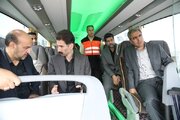 ببینید|بهره‌برداری از ۷ دستگاه اتوبوس در ناوگان حمل و نقل استان البرز همزمان با آغاز طرح جابجایی زائران اربعین حسینی در پایانه مسافربری شهید کلانتری کرج