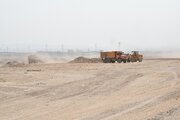عملیات آماده سازی سایت 205 هکتاری نهضت ملی مسکن سمنان