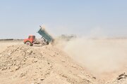 عملیات آماده سازی سایت 205 هکتاری نهضت ملی مسکن سمنان