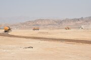 عملیات آماده سازی سایت 205 هکتاری نهضت ملی مسکن سمنان