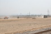 عملیات آماده سازی سایت 205 هکتاری نهضت ملی مسکن سمنان