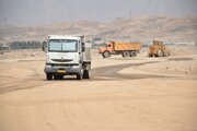 عملیات آماده سازی سایت 205 هکتاری نهضت ملی مسکن سمنان
