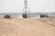 عملیات آماده سازی سایت 205 هکتاری نهضت ملی مسکن سمنان