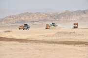 عملیات آماده سازی سایت 205 هکتاری نهضت ملی مسکن سمنان