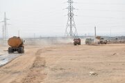 عملیات آماده سازی سایت 205 هکتاری نهضت ملی مسکن سمنان