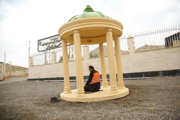 تهیه و نصب ۴ سکوی نماز در مسیرهای تردد زائرین اربعین در لرستان