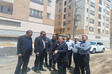 بازدید از روند اجرای پروژه ۶۹۰ واحدی شهرک بهشتی همدان