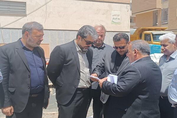 بازدید از روند اجرای پروژه ۶۹۰ واحدی شهرک بهشتی همدان بازدید از 690 واحدی بهشتی