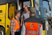 ببینید|اعزام کاروان های زیارتی اربعین حسینی از استان البرز به پایانه مرزی مهران