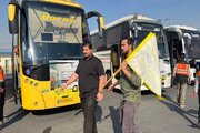 ببینید|اعزام کاروان های زیارتی اربعین حسینی از استان البرز به پایانه مرزی مهران